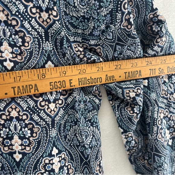 Savanna Jane Floral Embroidered Peasant Top Women’s Large Bohemian Fairycore - Picture 6 of 7